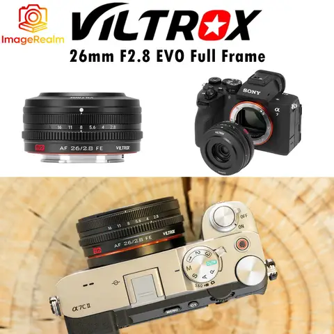 Viltrox 26mm F2.8 EVO Full Frame Pancake Lens Auto Focus for Sony E Nikon Z Mount A7C2 A7 A1 A9 ZVE1 Z5 Z6 Z7 Z8 Z9 ZF A7CR A7RM