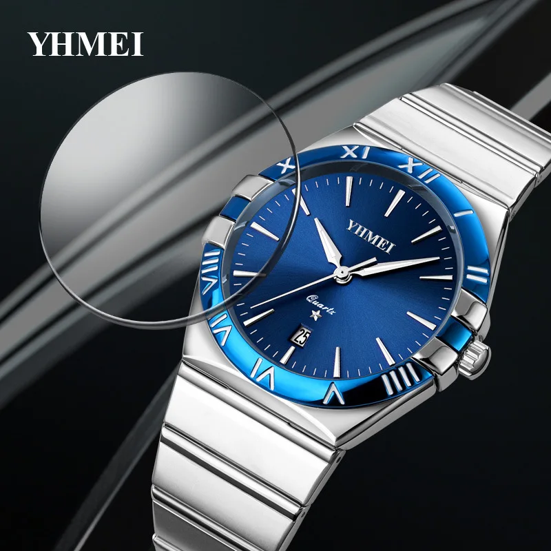 Top Brand Luminous Watch for Men Sports Stainless Steel Mens Watches Relogios Masculino Luxury Golden Quartz Wristwatches