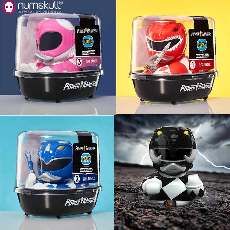 

Original Numskull TUBBZ Power Rangers Cosplay Character Collection Duck Collectible Ornaments Desktop Bathtub Toy Kid Gift