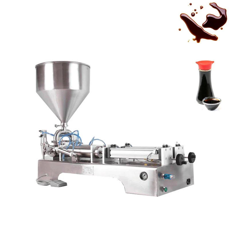 

Shampoo Cosmetic Filling Machine, Double Head Pneumatic Quantitative Paste Packaging Machine