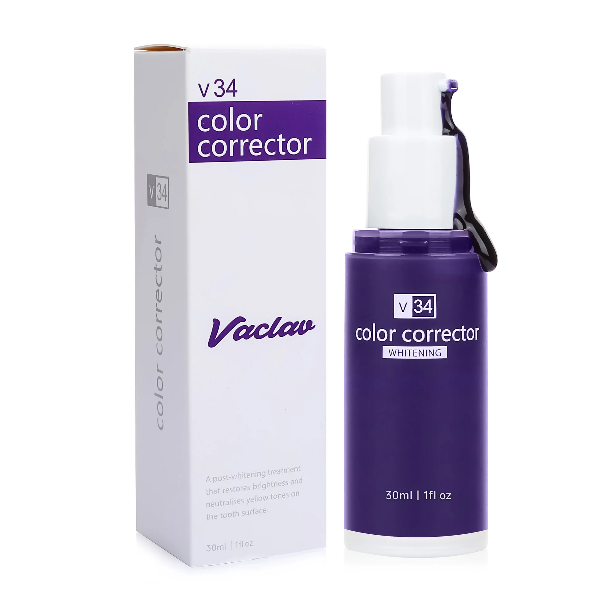 V34 Purple Toothpaste Beauty essence Toothpaste Colour Corrector V34 Purple Mousse Coloring Toothpaste