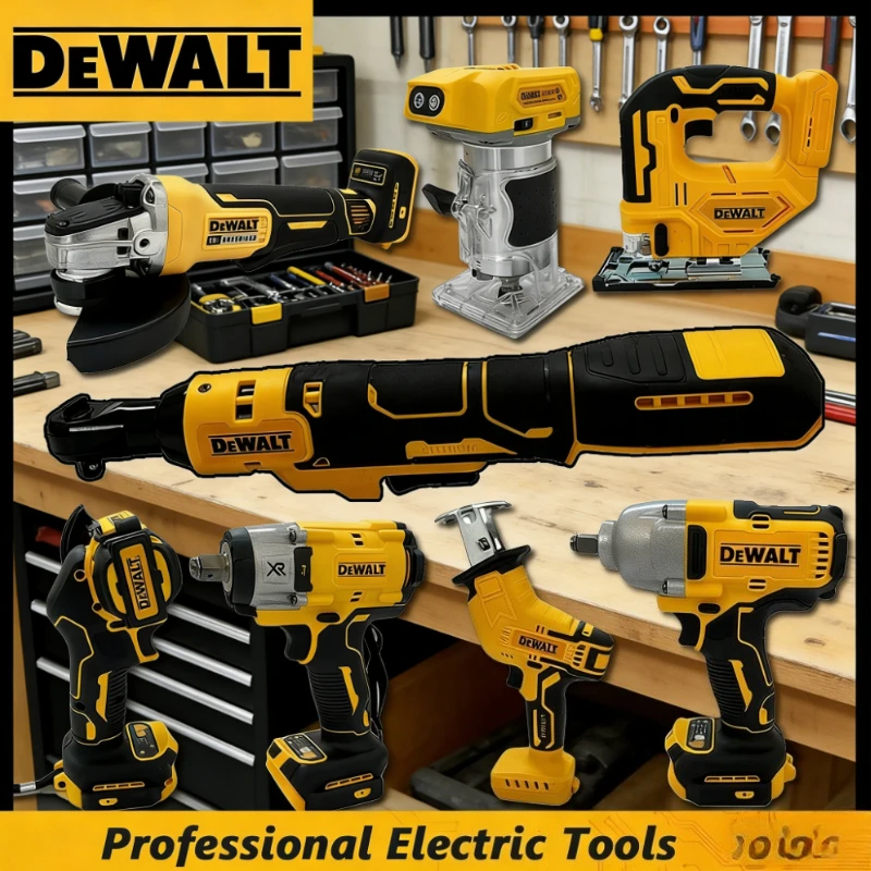 

DeWalt Cordless Brushless Angle Grinder Cutter Electric Wrench, Polisher, Air Pump, Heat Gun Multifunctional For 18V Power Tools