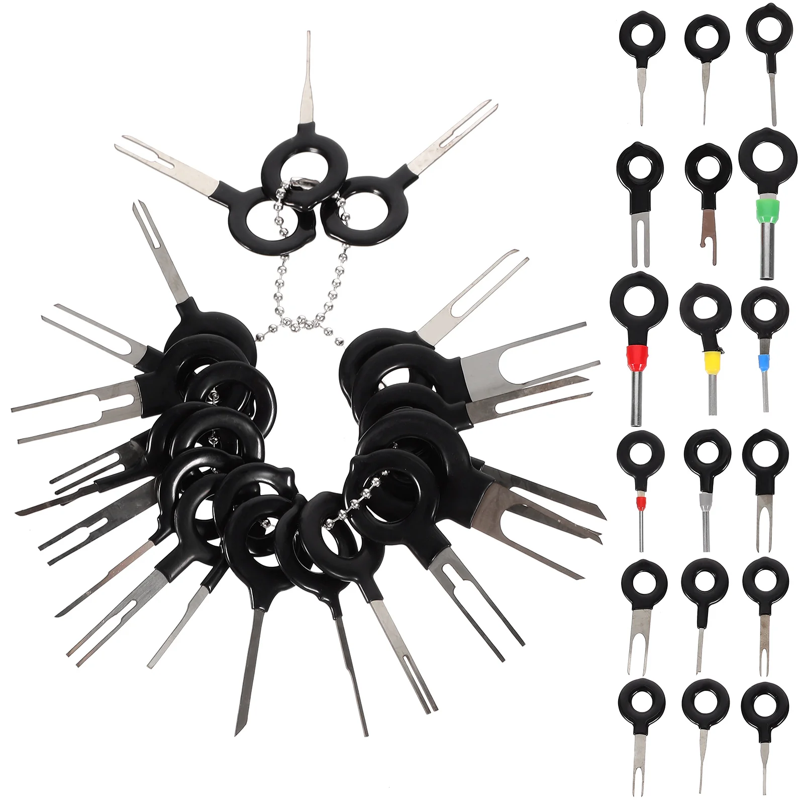 

39pcs Terminal Removal Electrical Pin Tools Durable Metal Plastic Repair Wire Harness Connector Crimp Car Kit