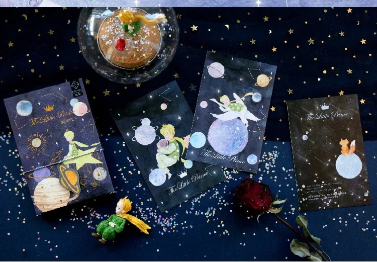 30pcs Prince Story Theme Design Card Multi-use As Scrapbooking Party Invitation DIY Decoration Gift Card Message Postcard