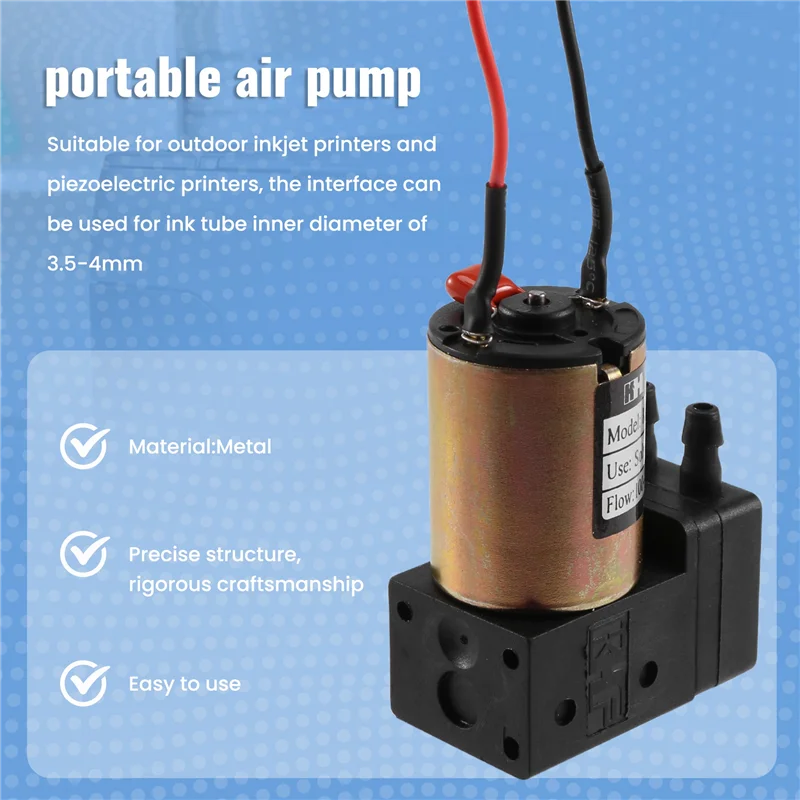 AF91-Pressure Motor Ink Pump Indoor And Outdoor Photo Machine Suction Pump Liquid Pump 24V Diaphragm Pump