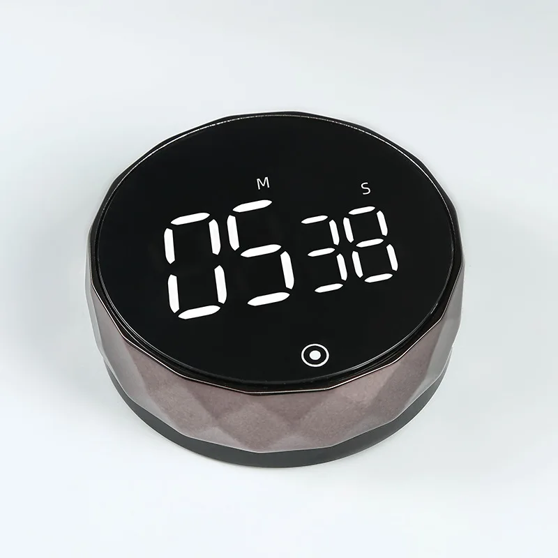 Magnetic Countdown Timer with Rotary Dial LCD Digital Kitchen Clock Rotation Timer for Cooking Baking Fitness Study