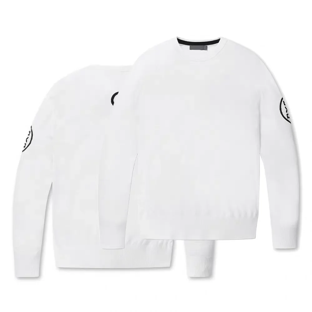 Men long-sleeved knitted golf shirt, new fashion brand golf clothing, thickened and warm golf sweater autumn and winter