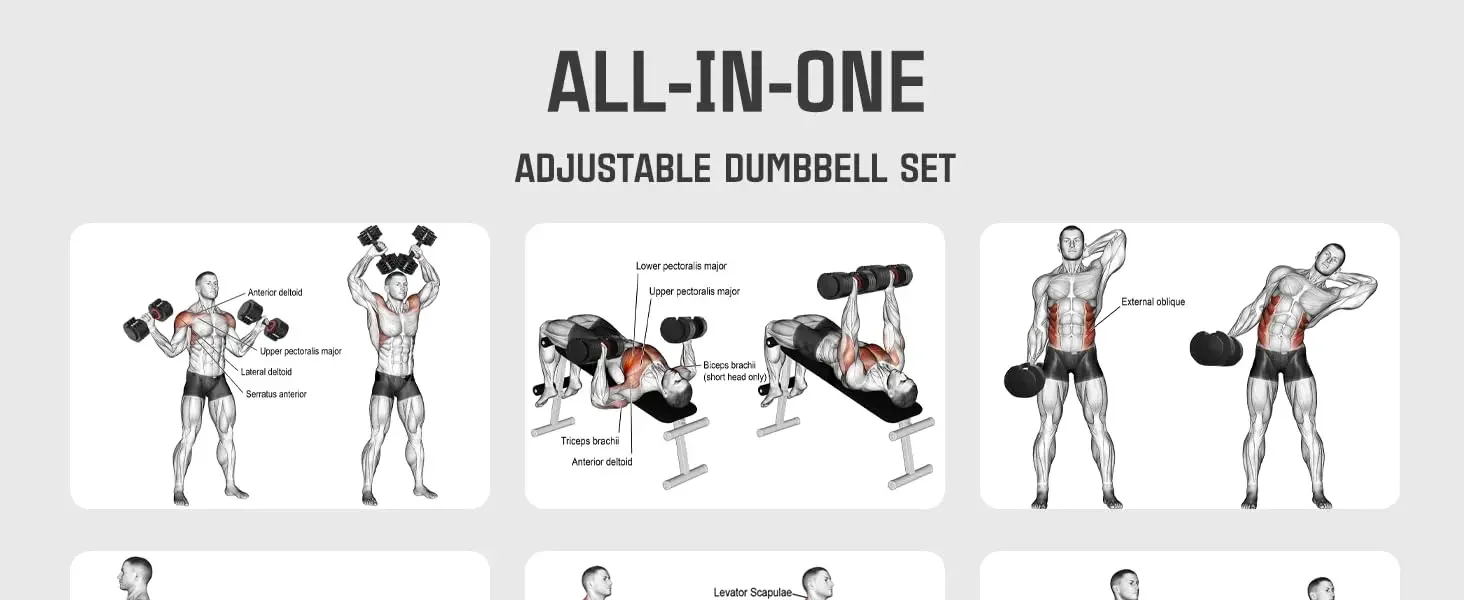 HYPATA Adjustable Dumbbell Set