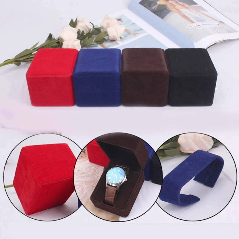 Watch Box Organizer Watch Holder Travel Cases with High Quality Velvet Interior Watch Box Jewelry Display Container