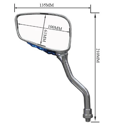 Cool Claw Shape Rearview Mirror, Colorful Motorcycle Side Mirror, Racing Bike Modification Parts