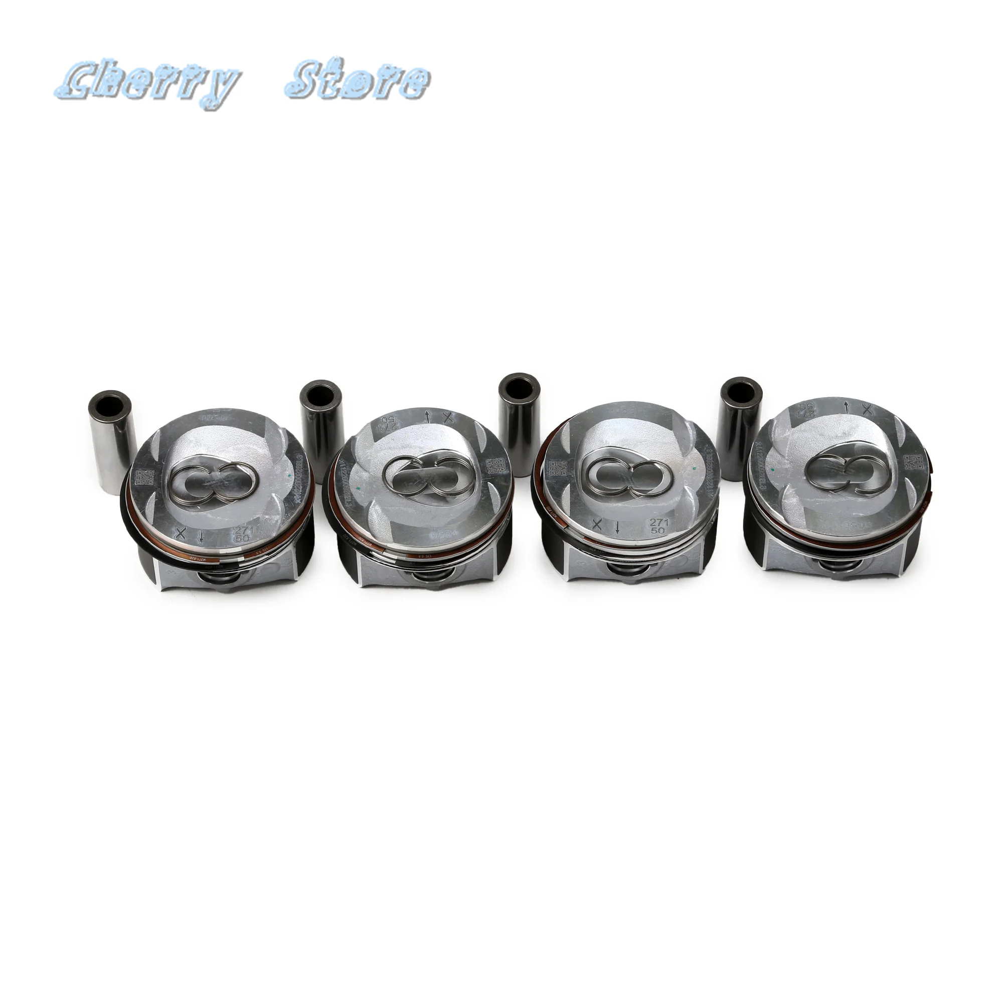 Engine 4PCS Pistons Set Oversize 0.5MM For Benz C 200 C260 CGI  E 200 CGI Coupe SLK200 250 2011-2017 A2710305117