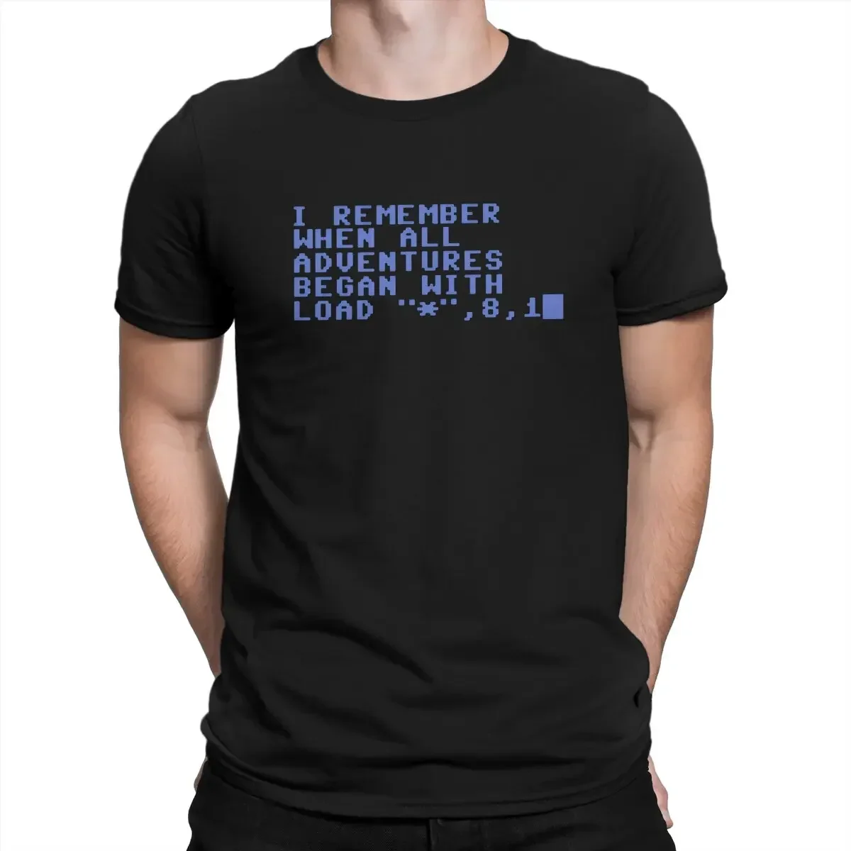 

Commodore 64 C64 Ретро футболка Harajuku Homme Мужская футболка из полиэстера Мужская одежда