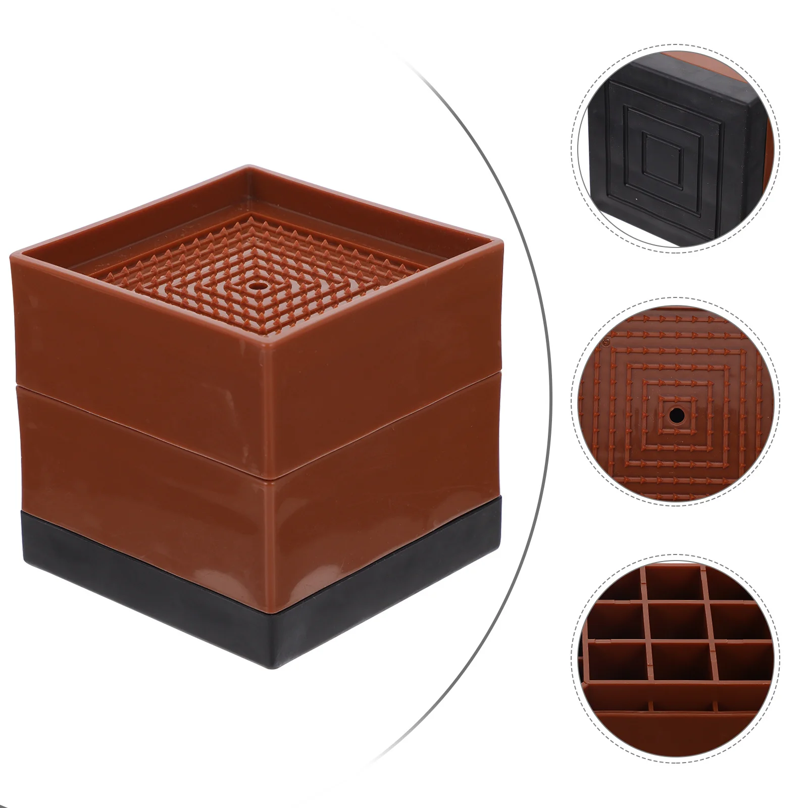 

Furniture Heightening Cushion Durable Heavy Duty Bed Sofa Table Chair Leg Riser Pads Protect Floor Shock Resistant Storage