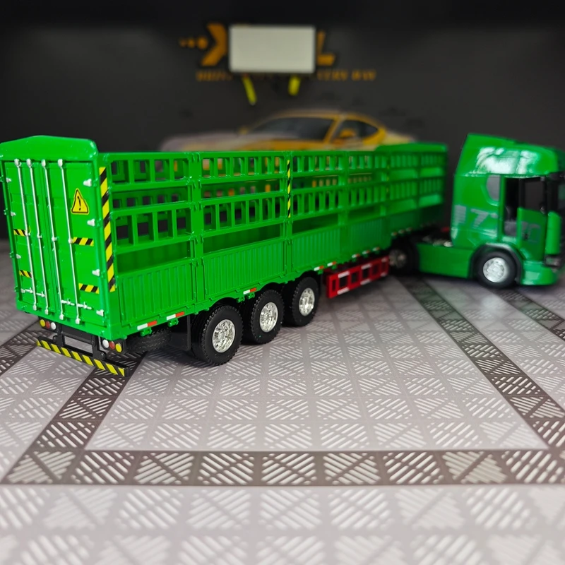 1/50 simulation full alloy sliding Scania high rail transport vehicle model trailer truck heavy-duty vehicle rich in details