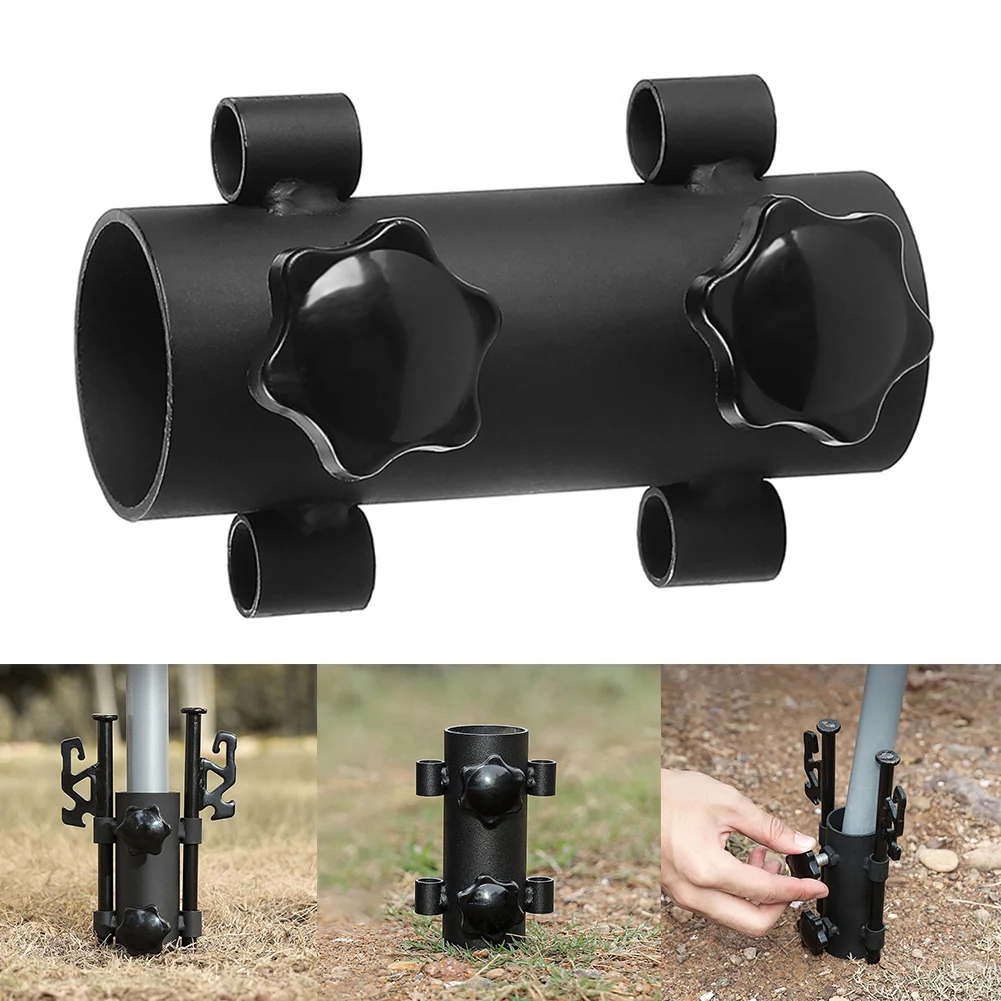 1 Pc Rod Holder Tent Rod Holder Practical Outdoor Canopy Pole Fixator Tent Camping Sunshade Accessories Adjustable Fixing Tube