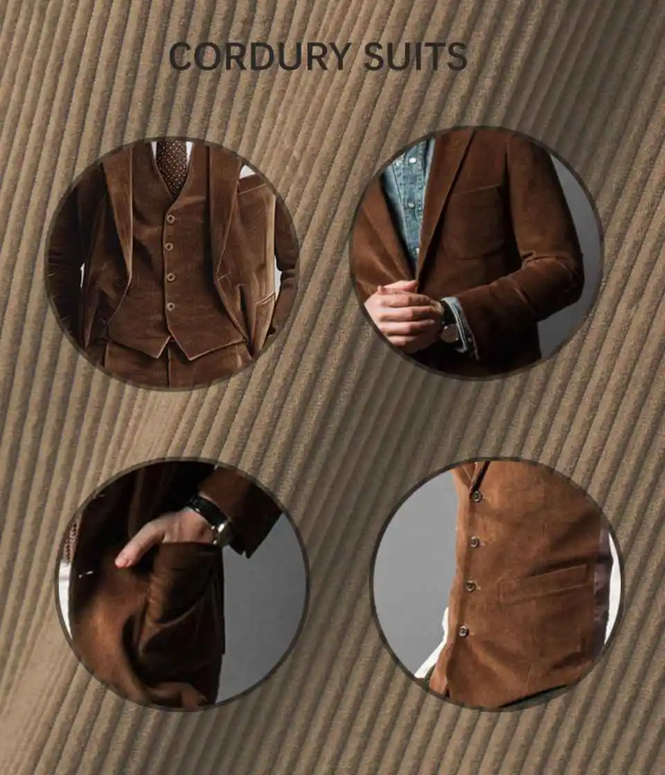 Immagine 5: Abito da Uomo Nero in Cotone per Cerimonia e Matrimonio, Vestito Slim Fit da Sposo, Set 3 Pezzi: Blazer con Risvolto a Tacca, Gilet e Pantaloni