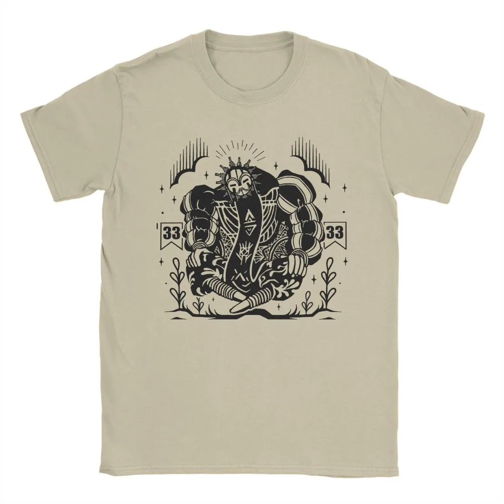 

Men's Esquie Clair Obscur Expedition 33 Print T Shirts Vintage Short Sleeve O Neck Tee Shirt Clothing Comfortable Soft Cotton