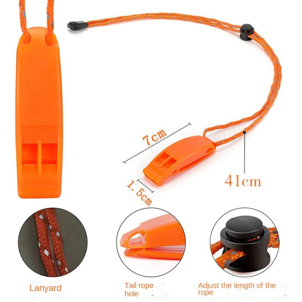 High Quality Dolphin Sound Outdoor Survival Whistle 4 Colors Rescue Emergency Whistle Diving Football Tool Outdoor Tool