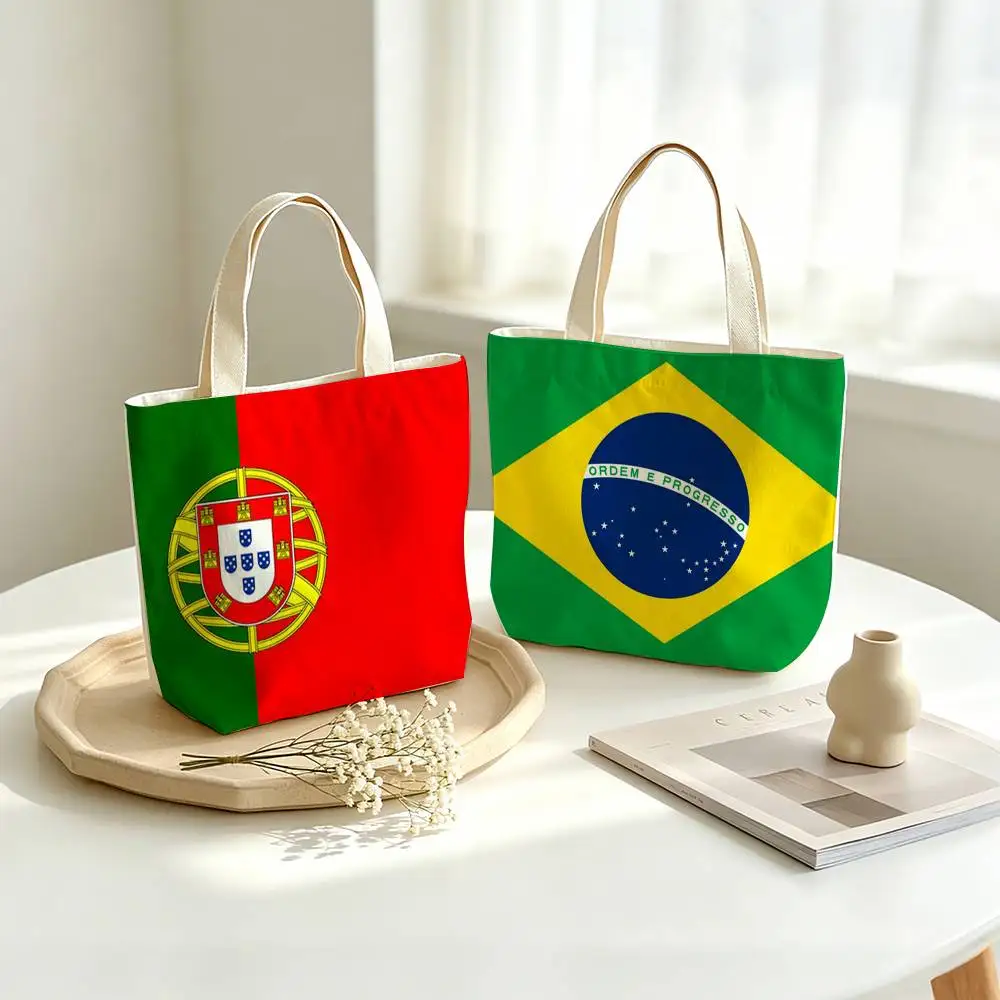 Global World C-Countries F-Flags  Printed Canvas Tote Bag Shoulder Bag Commuter Mommy Shopping Bag