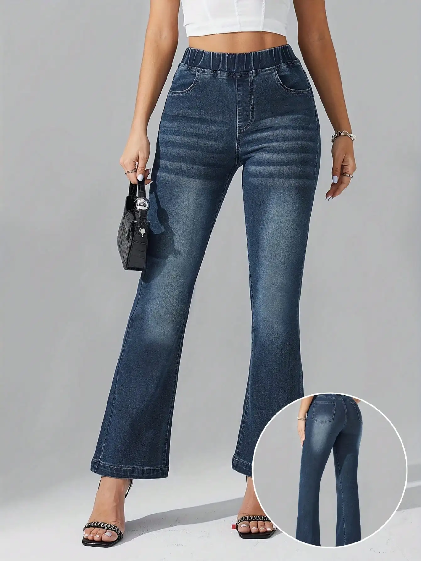 

Женские джинсы Slim Fit — сексуальные расклешенные джинсовые брюки для шикарного образа