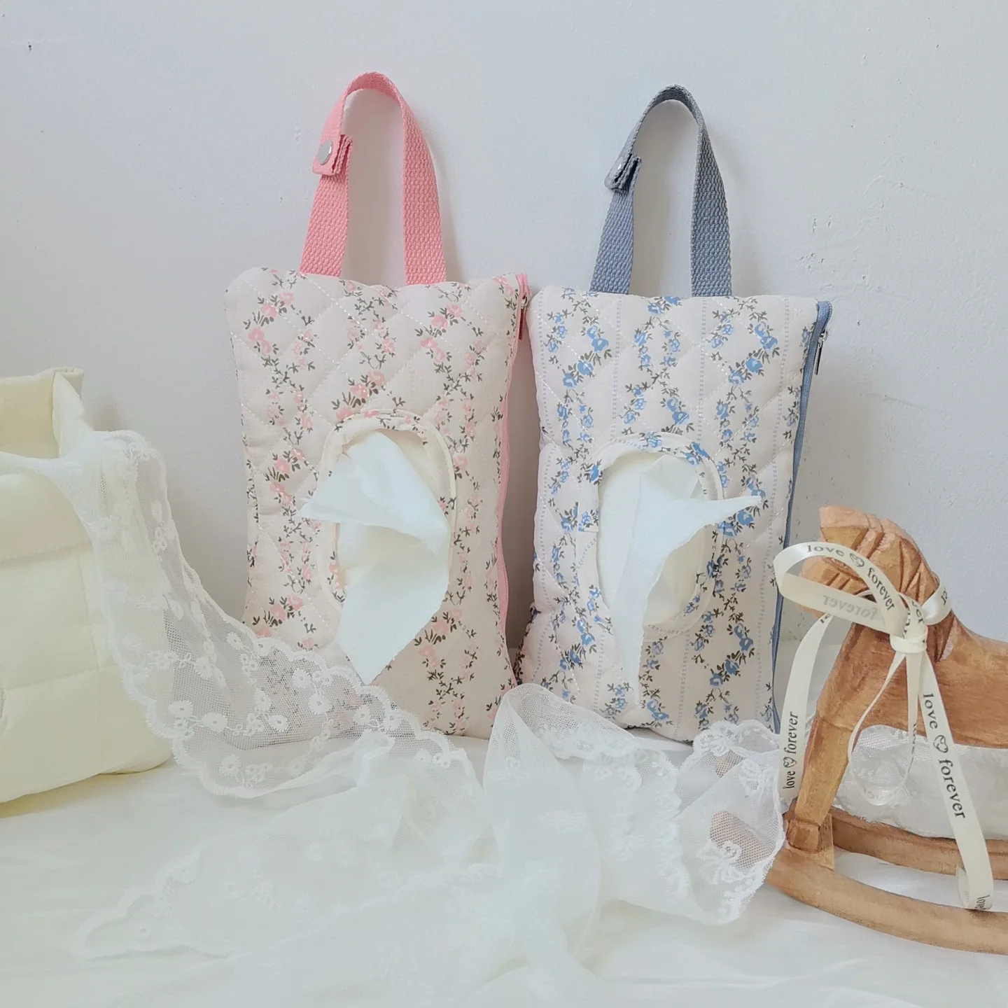 Print Baby Stroller Hanging Bag Tissue Box Wet Wipes Case Flip Cover Portable Paper Holder Removable Napkin Storage Box