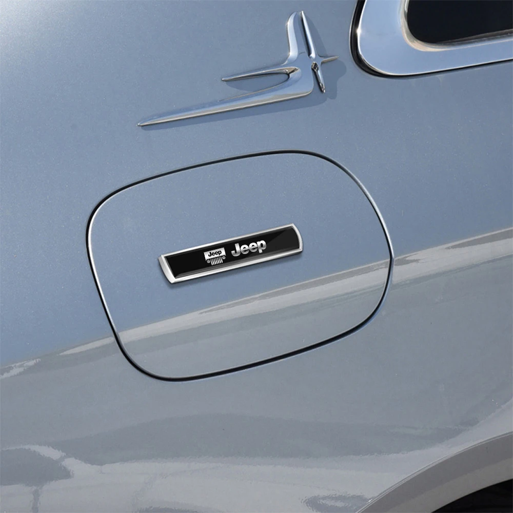 Metal Car Styling Logo Body Side Fender Long Stickers Auto Accessories For JEEP Renegade Patriot Weangler Cherokee Compass Trail