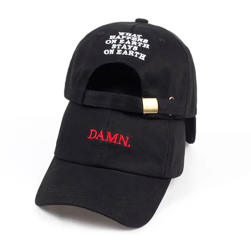 DAMN Hats for men and woman Embroidered DAMN. Dad Hat Hip Hop Stitched Kendrick lamar Unstructured Rapper Snapback Baseball Cap