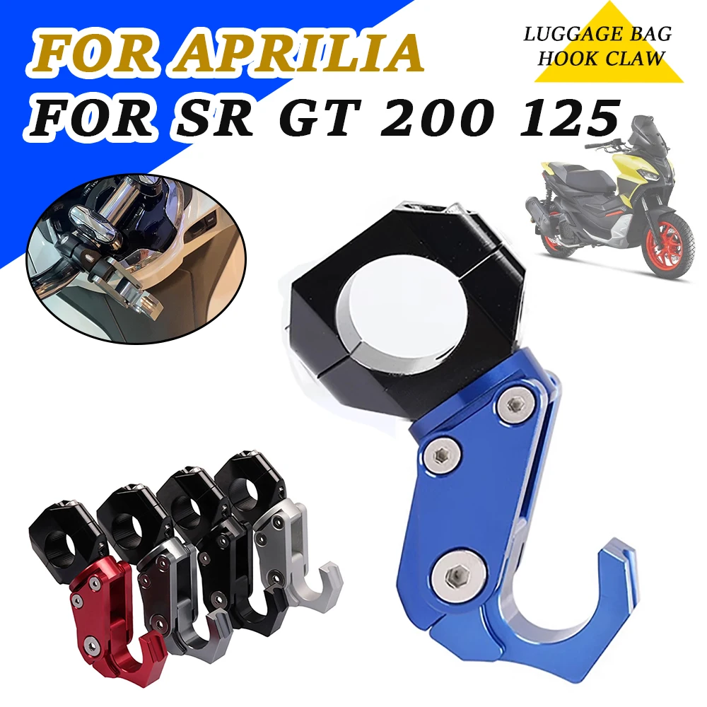 Motorcycle Accessories Luggage Helmet Hook Mount Scooter Holder Bag Hanger For Aprilia SR GT 200 125 SRGT200 SRGT125 SR 200 GT