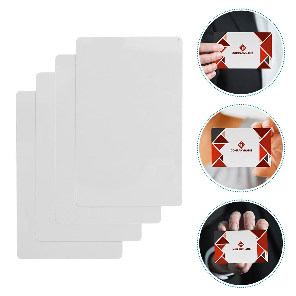 

Blank Metal Cards Sublimation Metal Business Card Thick Business Card Special Logo Printing Customizable Office Supplies