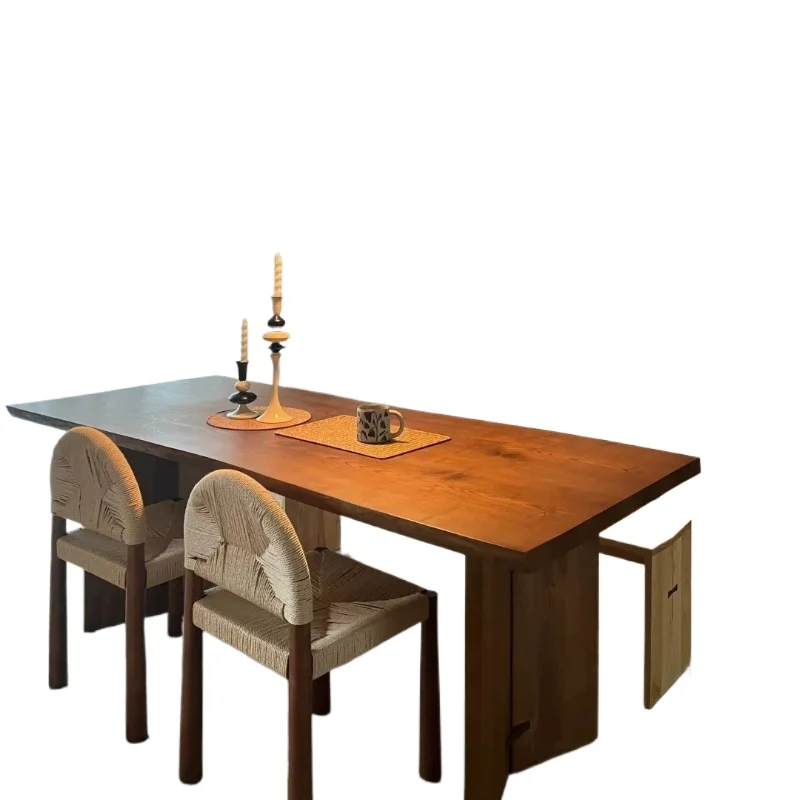 الإقامة المنزلية الرماد الخشب طاولات الطعام تصميم الحد الأدنى الفاخرة طاولات الطعام الحديثة المطبخ فيلا أثاث المنزل ميسا Comedor Ls40cz #6