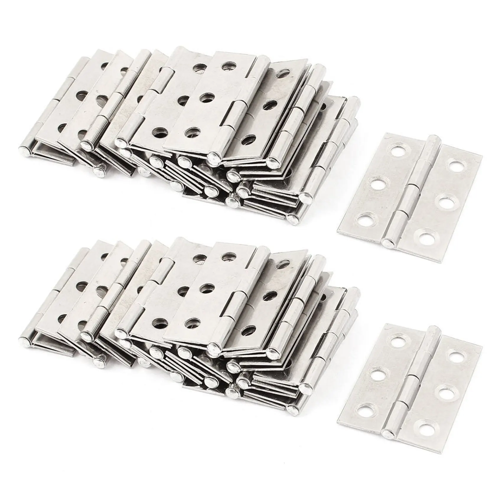 

A76K 40 Pcs Stainless Steel Wardrobe Cabinet Door Folded Door Hinge