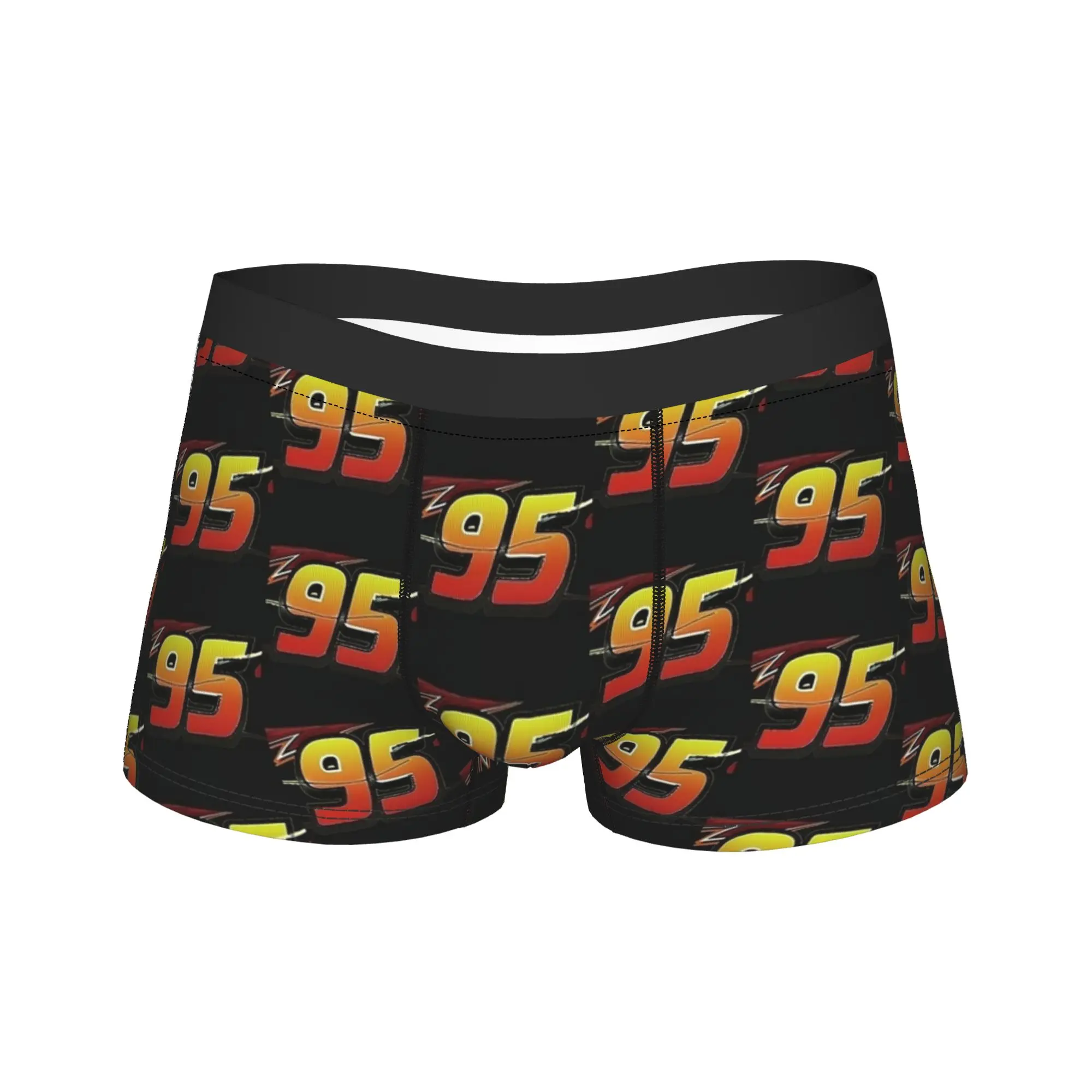 

95 Lightning McQueen Classic Boxer Brief Underwear Quality Men Soft Trend Boxer Shorts Print Plus Size Underpants