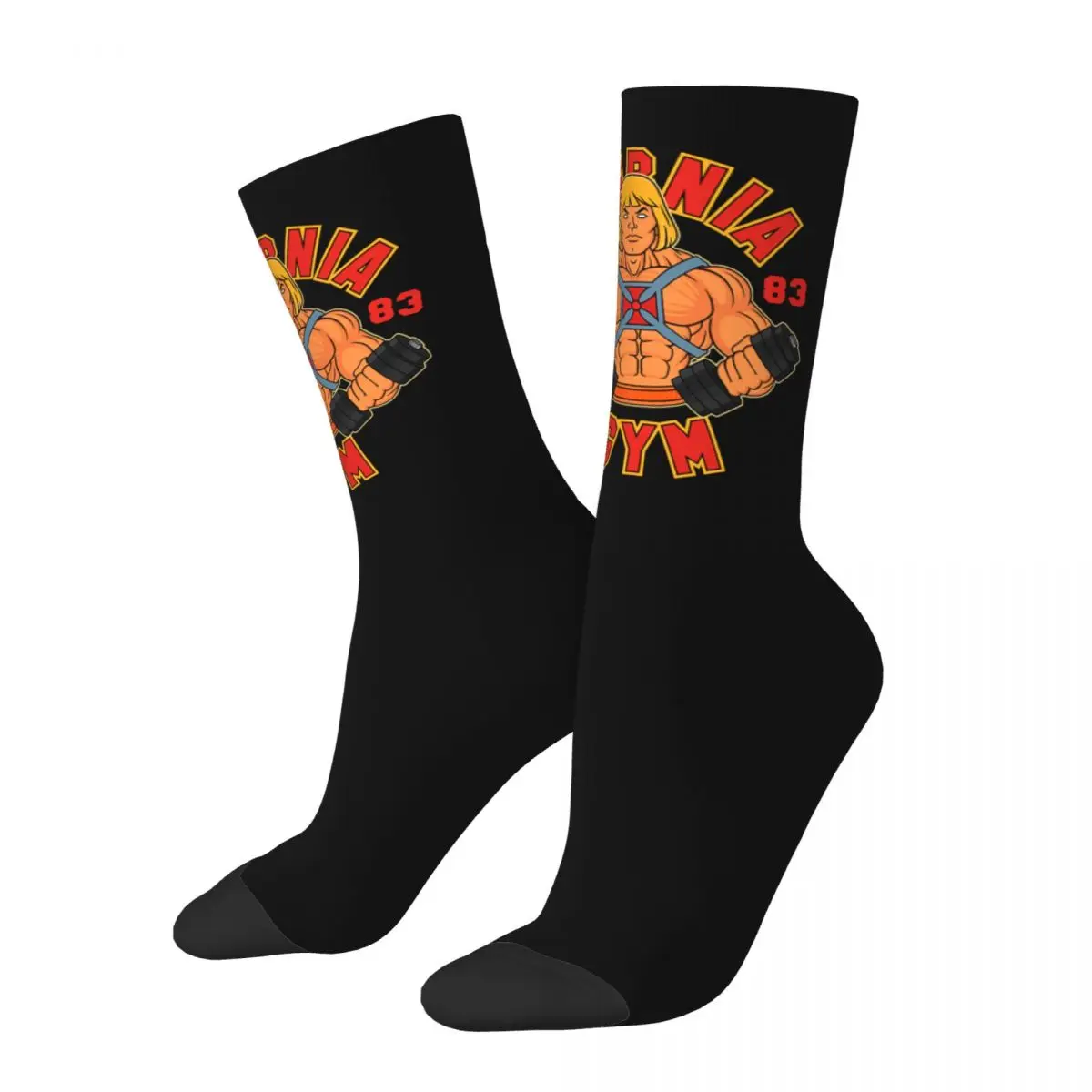 Winter Warm Harajuku Women Men Eternia Gym Anime Socks He-Man and the Masters of the Universe Sweat Absorbing Basketball Socks