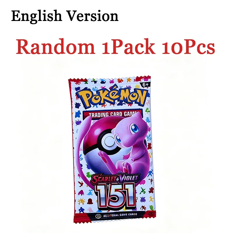 Pokemon 360 Stück TCG Scarlet & Violet 151 Booster Bundle Englische Edition Sammelkarten Anime-Kartensammlung Spielzeug Geschenk Pokemon