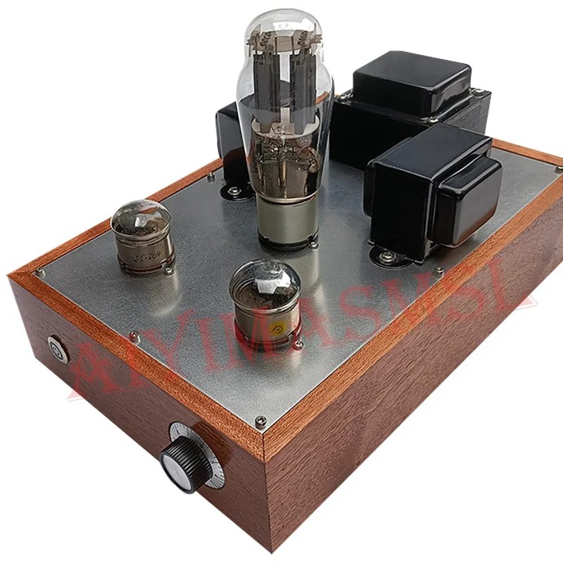 AIYIMA-rectificador de tubo SMSL 717A 5U4G, preamplificador de tubo de vacío hecho a mano puro, sin ruido, fondo ALPS, preamplificador de tubo de caja de madera maciza