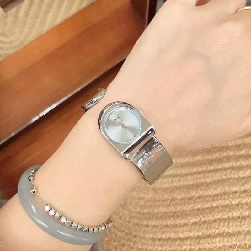 

Женские золотые часы в стиле ретро, модный браслет, персонализированные часы, цельная пряжка, деловые повседневные женские часы