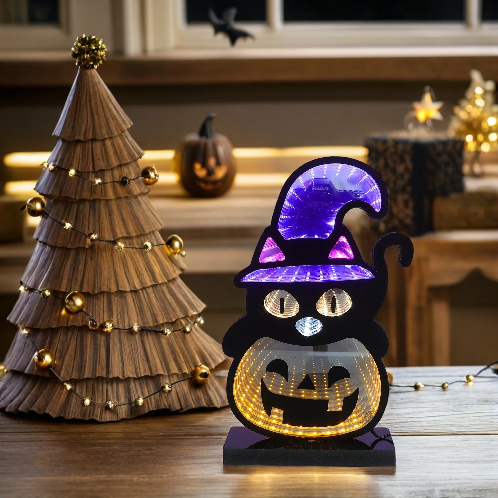 Halloween Neon Sign Pumpkin USB Powered Neon Light LED Lamp Indoor Table Party Decoration Nightlight Pumpkin LED Lights