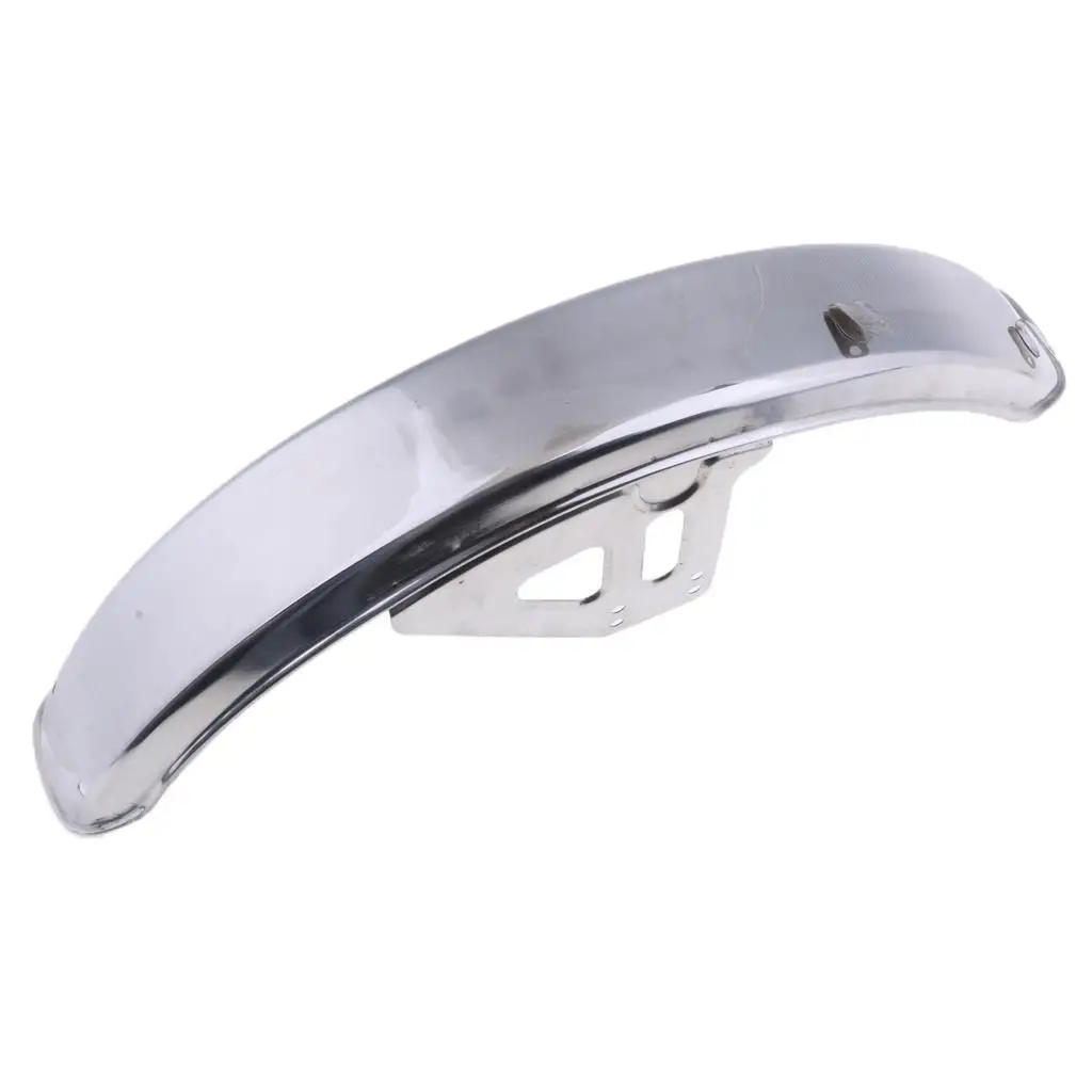 Motorcycle Front Fender Chrome Metal Mudguard Protector Motorcycles Equipment for Honda Win100 Retrofit