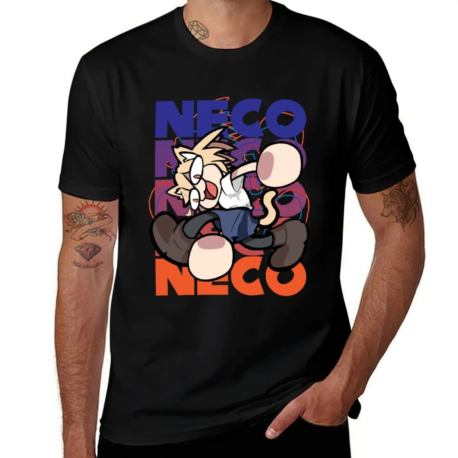 Neco arc adventures! an aesthetic rereading of a blue hedgehog on a T-Shirt Tough Fabric Work Tee T-Shirt