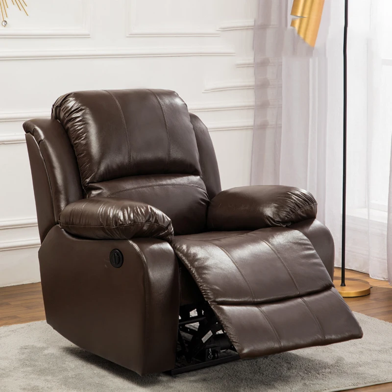 modern home furniture living room chaise lounge sofa PU Leather Single 360 Swivel Manual auto electric Recliners chair