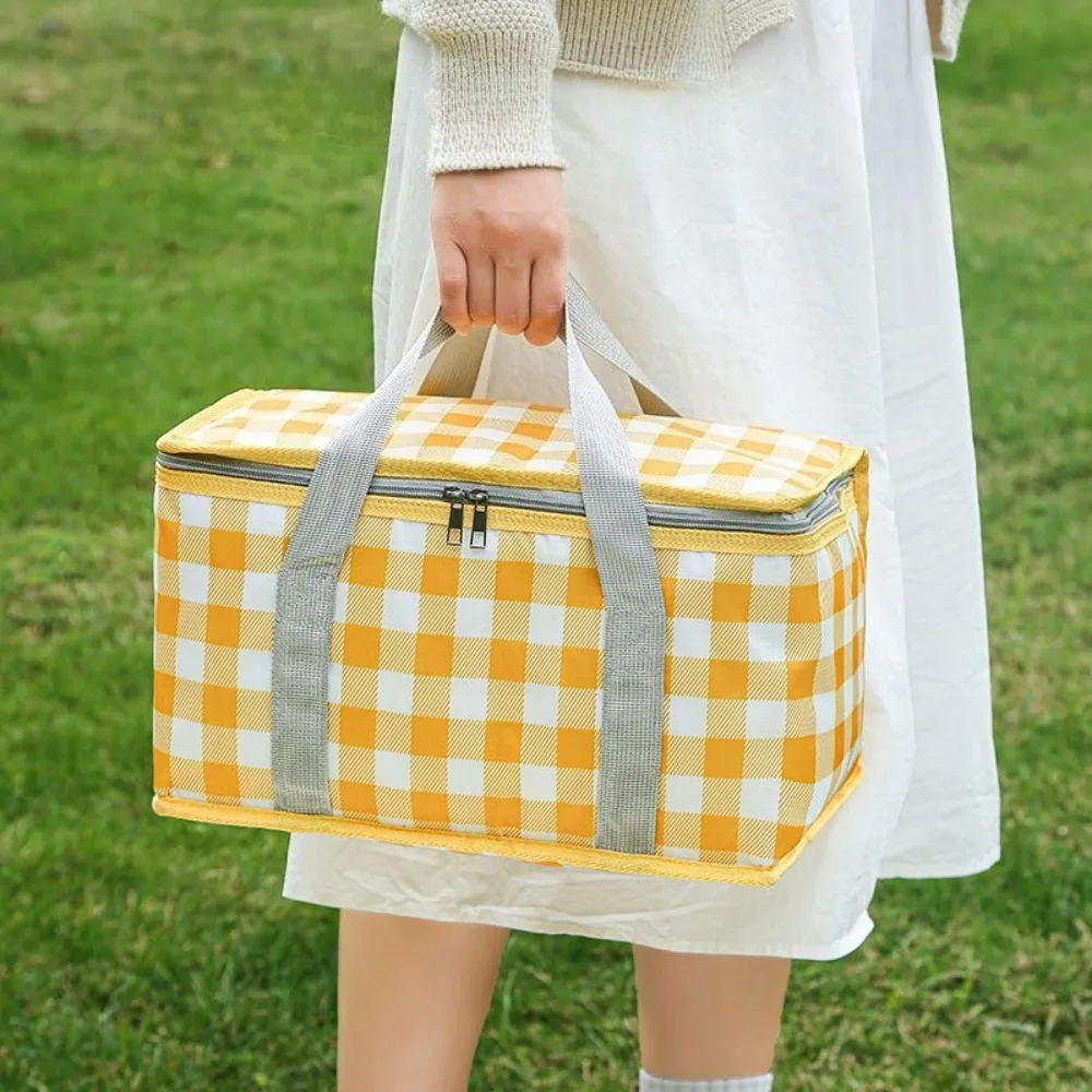 

Outdoor Camping Basket Portable Large Insulated Picnic Bag Leakproof Cooler Tote Food Storage Bento Lunch Travel Box