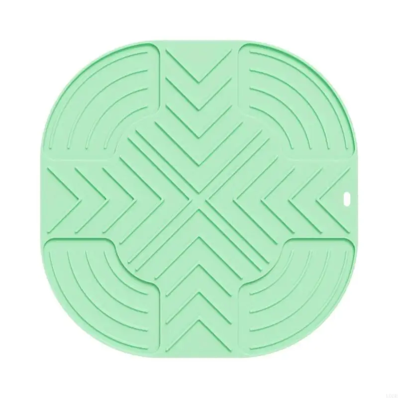 Keset Dapur Silikon Pelindung Permukaan Tahan Panas Pelindung Lantai Tahan Air Tekstur Silikon untuk Oven Penggorengan Udara