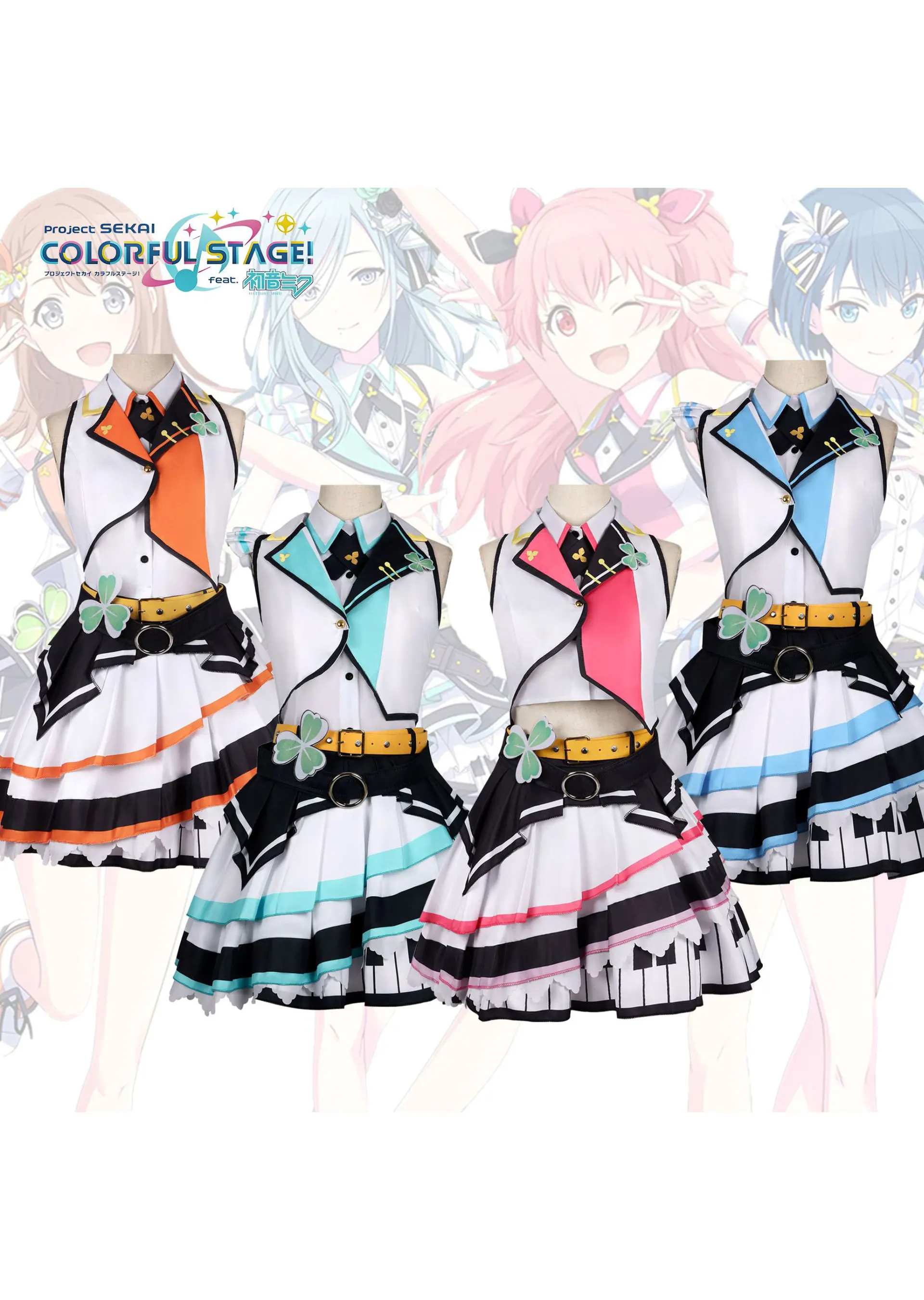 Süßes Idol-Gruppen-Performancekleid, Anime-Cosplay-Kostüm