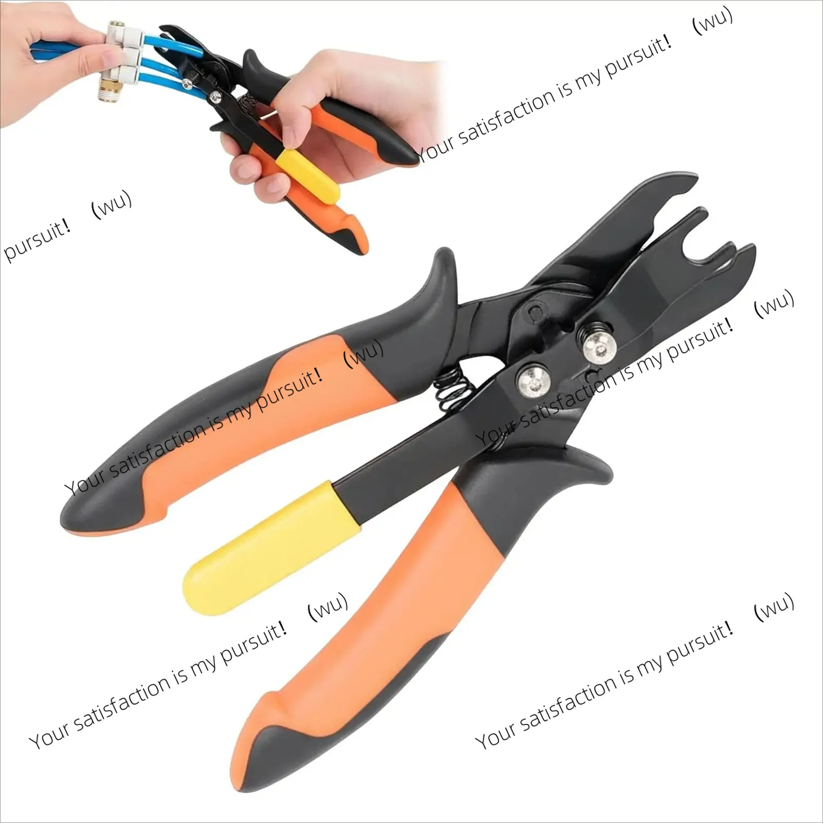 for Pneumatic Disconnect Tool Carbon Steel Pliers Set Push to connect Pneumatic Fittings Removal Tool Quick Disconnect Air Hose