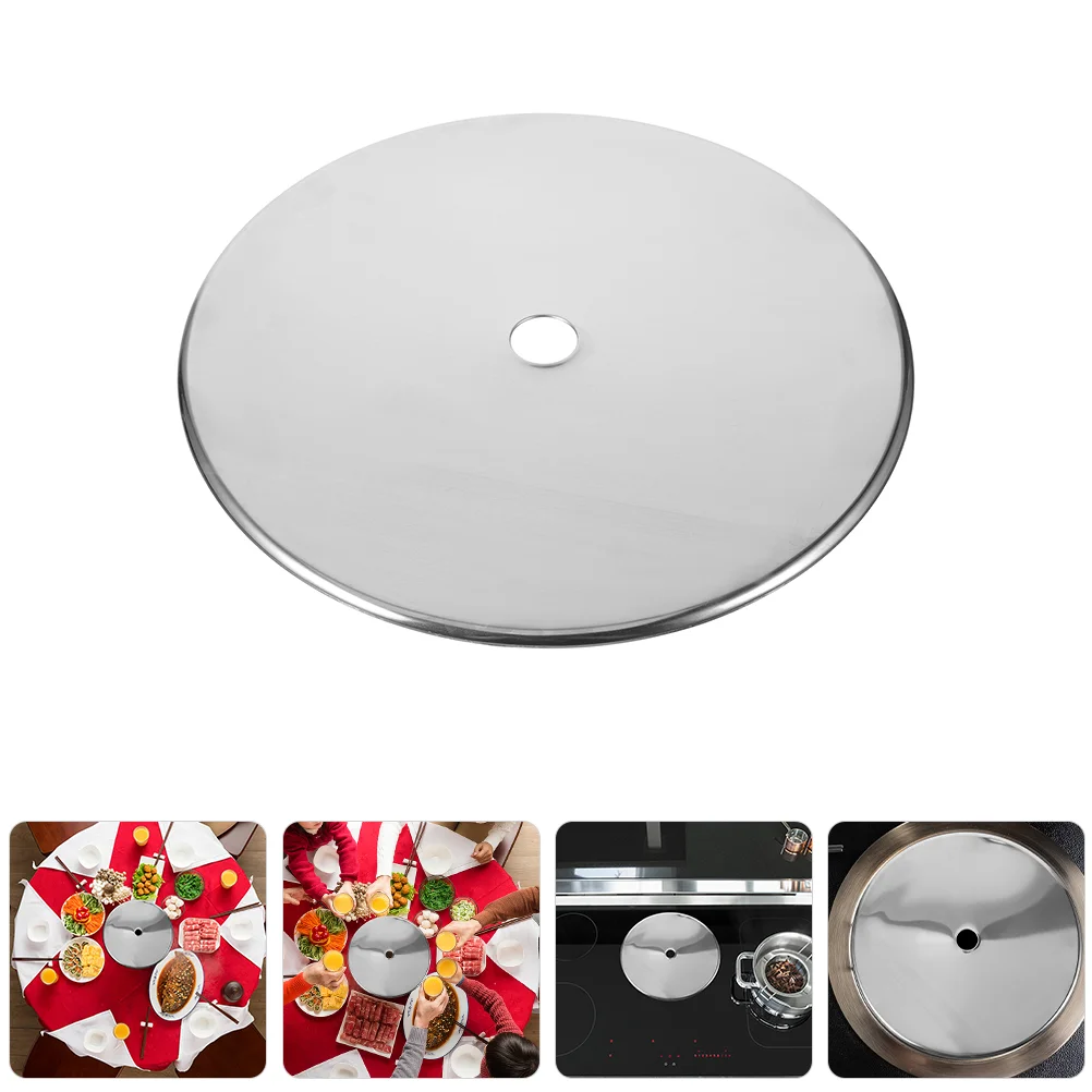 Special Stainless Steel Ring and Thickened Round Cover for Induction Cooker Griddle Metal Heat Diffuser Stove Fitting Baby