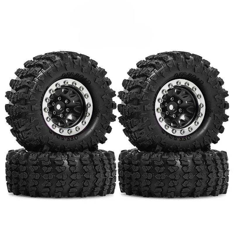 Set di Sostituzione Pneumatici in Gomma ad Alta Aderenza per Ruote Beadlock in Lega MN82 RS 499 Ford MN82 LC79 1/12 RC Crawler