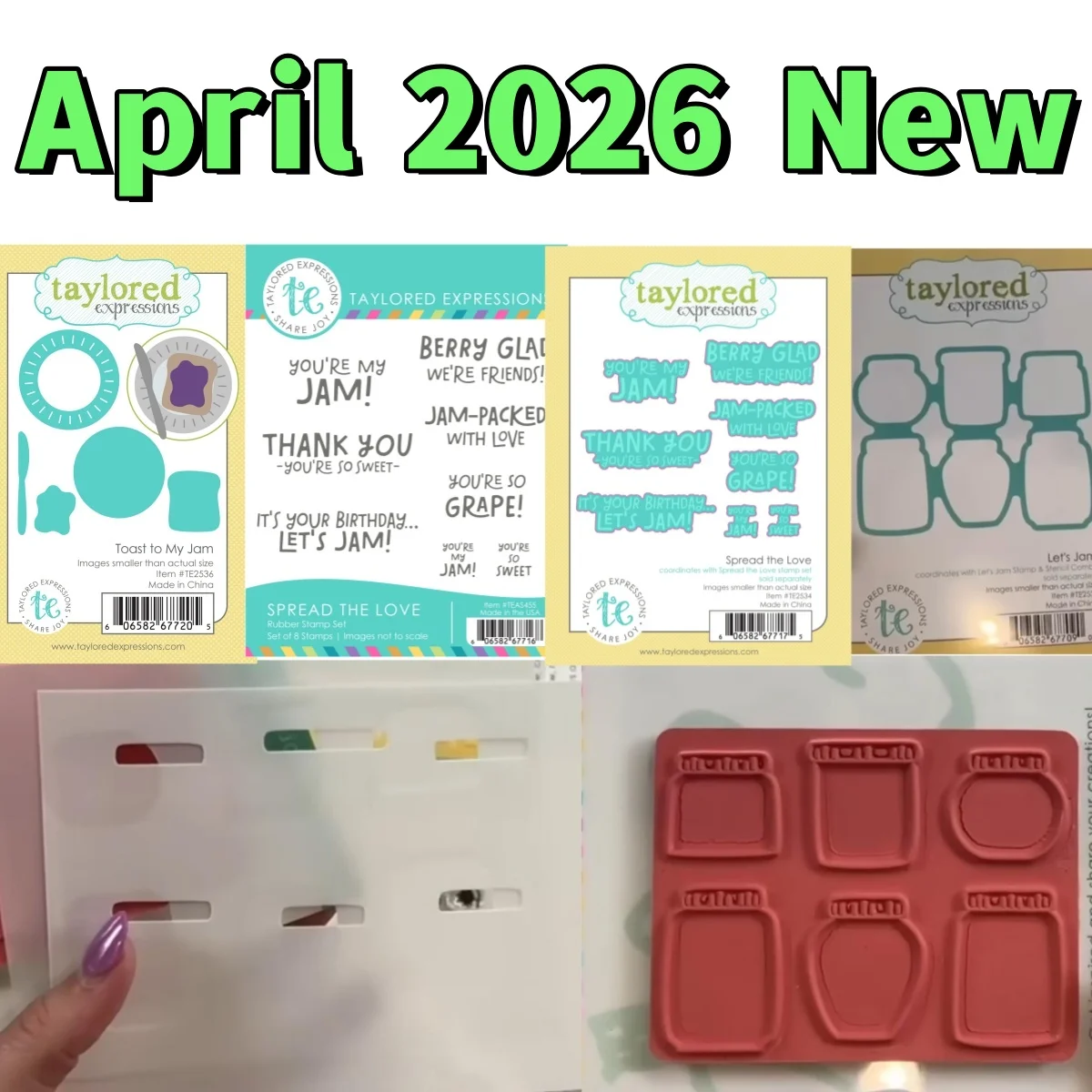 

April 2026 New Fruit Jam Toast Metal Cutting Dies Clear Stamps Stencil for DIY Scrapbook Craft Decoration Embossing Template