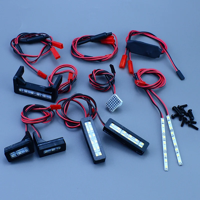 For 1/7 ARRMA LIMITLESS F1 Speed Bash Roller Drift Car LED Simulation Taillight Pilot Light Headlights Parts
