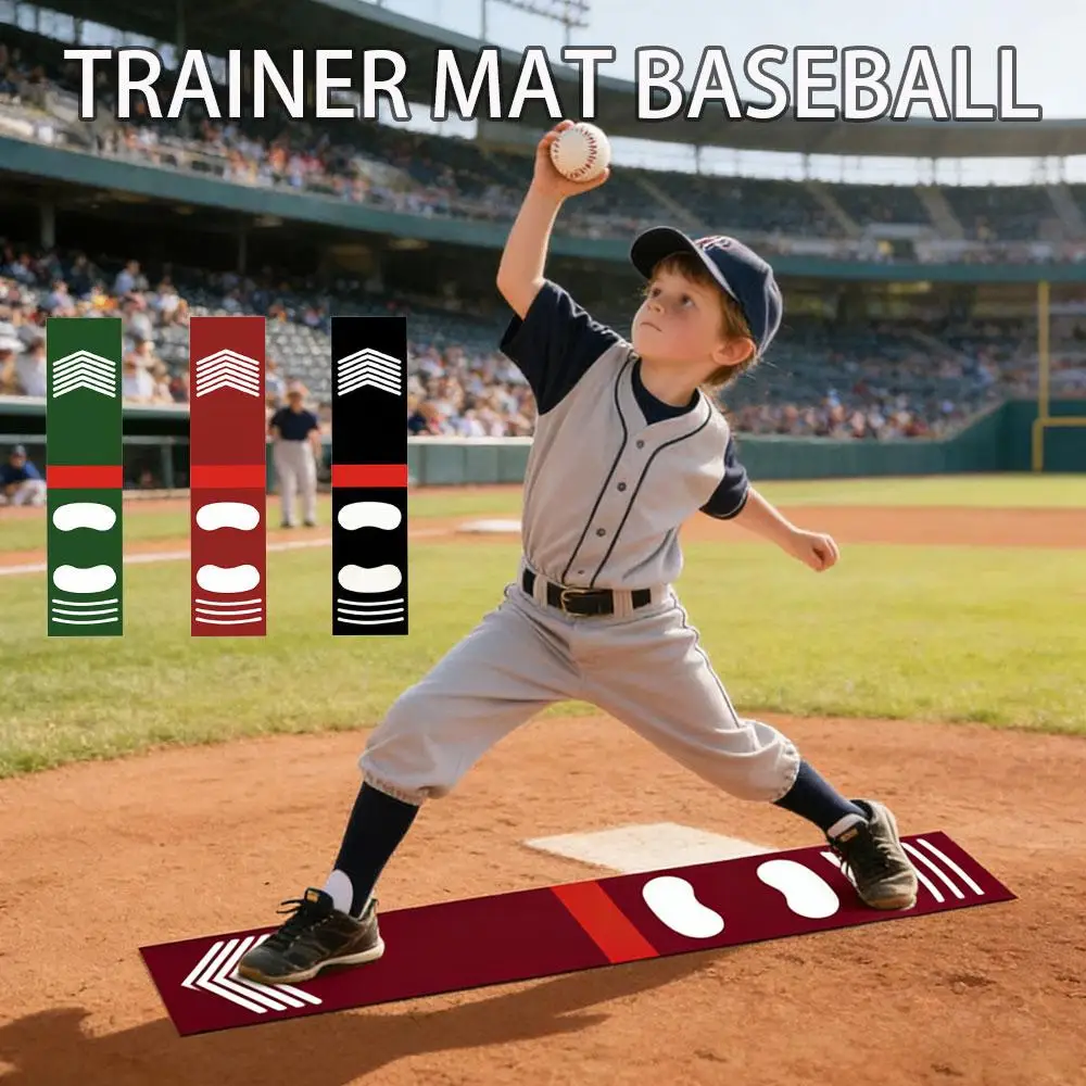 Softball Hitting Training Aid for Baseball Beginner Practice Baseball Softball Hitting Batting Mat Correct Standing Posture Mat