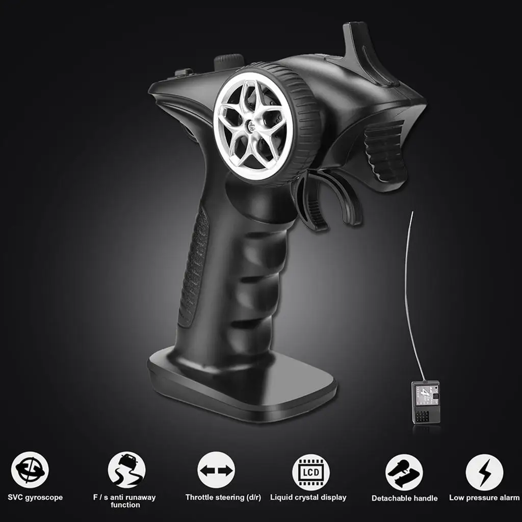 

RC 4 Channel Remote Controller Radio Transmitter for RC boat Tanks (Distance 200-) Controller Transmitter